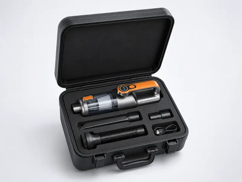 SHINETECH car vacuum cleaner sample kit ready for approval